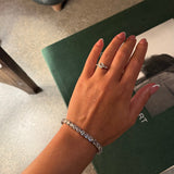 Elena Ring – Oval Cut Three-Stone Design