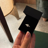 Elena Ring – Oval Cut Three-Stone Design