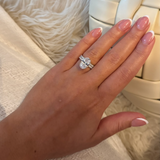 4.5 Ct Oval Cut Emma ring set