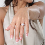 2.5 CT CUSHION CUT LONDON RING