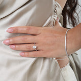 1.5 ct Clustered Oval Amy Ring