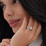 PLUSH ETERNITY BAND HALF PAVÈ