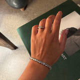 Elena Ring – Oval Cut Three-Stone Design