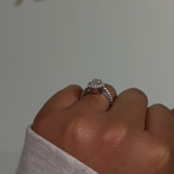 2ct Halo Oval Cut Ring