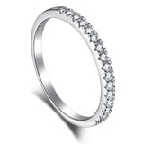 PLUSH ETERNITY BAND HALF PAVÈ