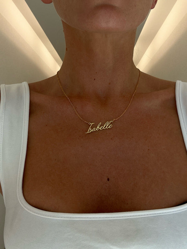 PERSONALISED ISA NAME NECKLACE