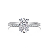 2.5 ct  Pavè Emma Oval Cut ring