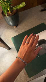 Elena Ring – Oval Cut Three-Stone Design