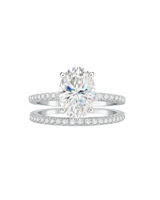 2 Carat Moissanite Wedding ring set