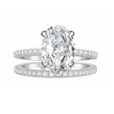 4.5 Ct Oval Cut Emma ring set