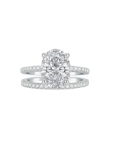 3 Carat Moissanite Wedding ring set