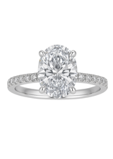 3 Carat Oval Moissanite Ring