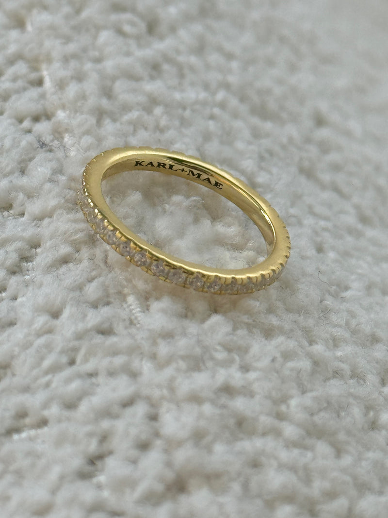 PLUSH ETERNITY BAND GOLD PLATED