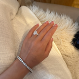 4.5 Ct Oval Cut Emma ring set