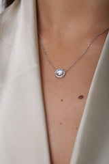 2 ct BRILLIANT DIAMOND SIMULATED NECKLACE