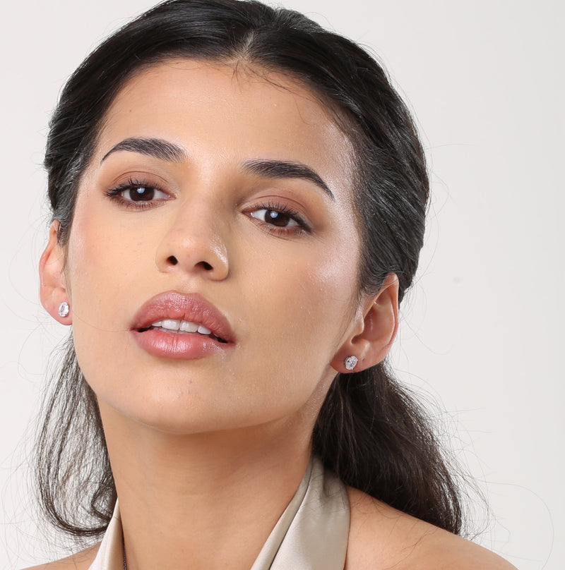 0.75 Carat Oval Cut Earrings