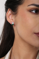 Toi et Moi Emerald Earrings