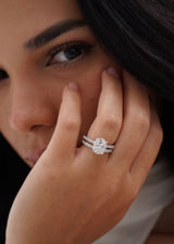 3 Carat Oval Moissanite Ring