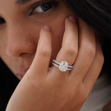 3 Carat Moissanite Wedding ring set