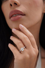 2 Carat Radiant Moissanite Wedding ring set