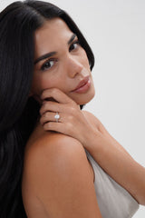 2.0 carat oval Cut  Moissanite ring