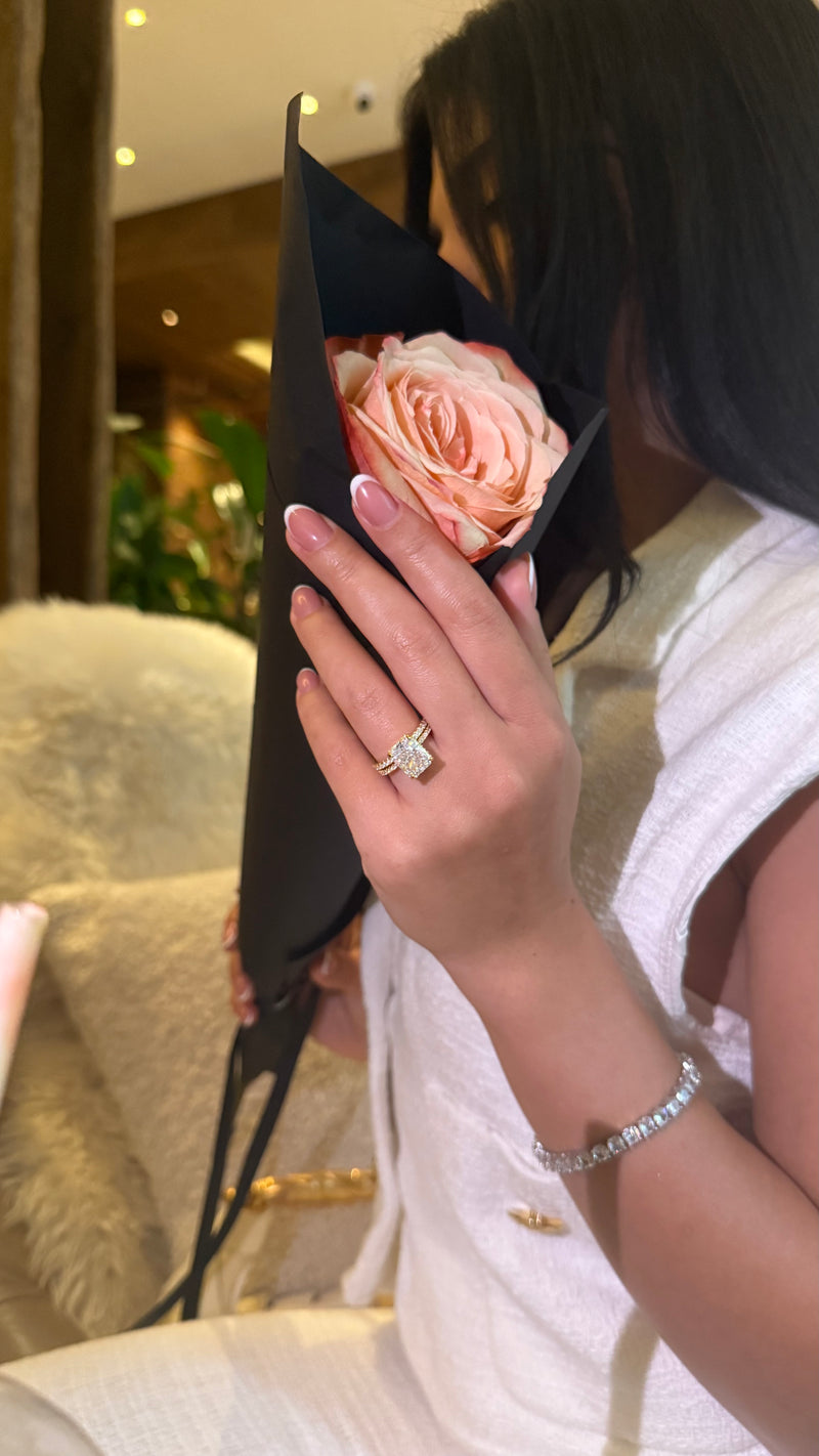 4ct Yara Ring Gold plated
