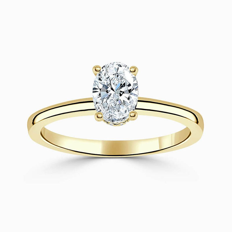 1.5 CT OVAL CUT EMMA RING GOLD PLATED