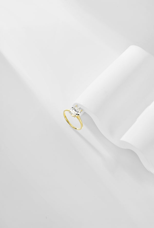 Olivia oval cut 18k Gold Plated