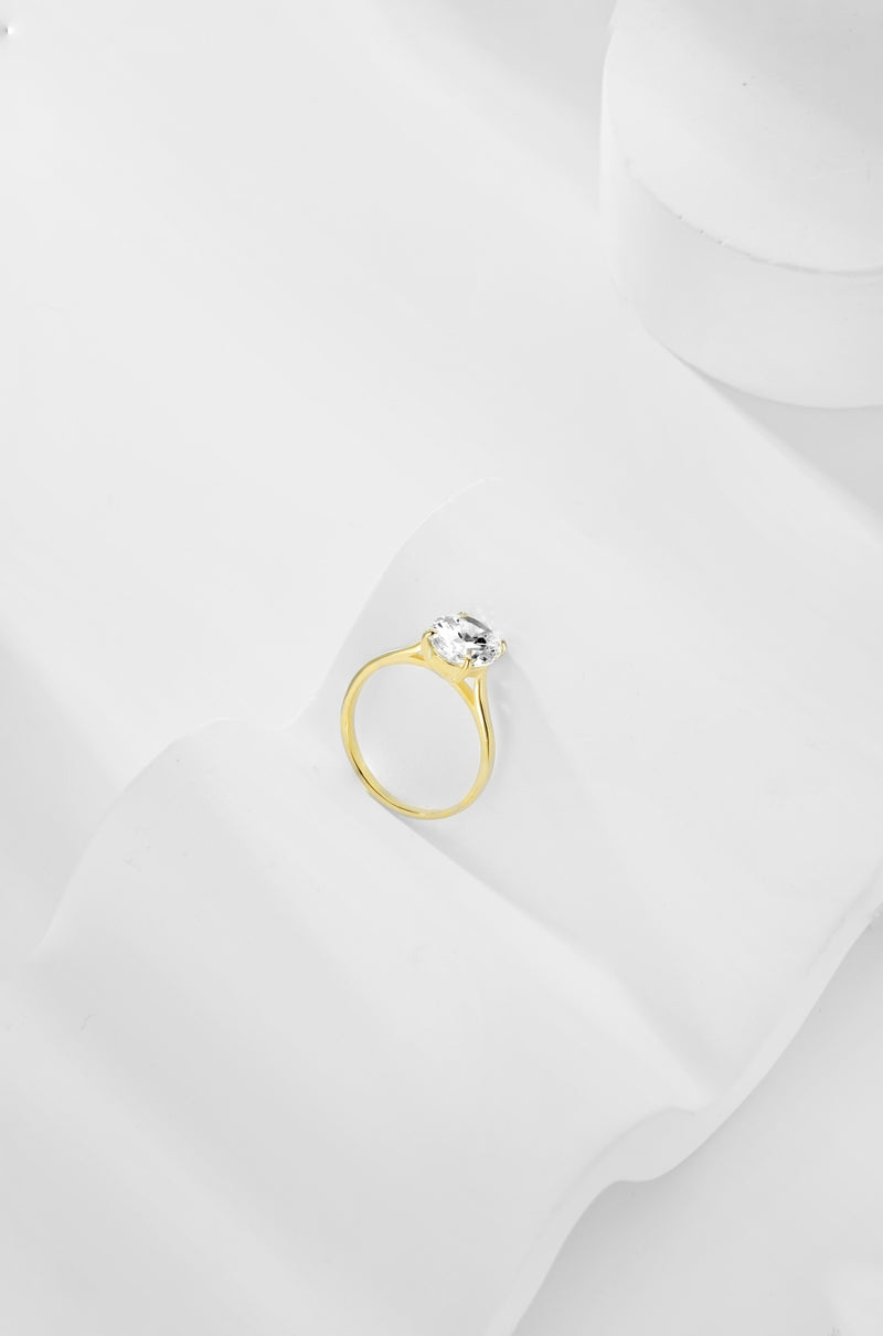 Olivia oval cut 18k Gold Plated