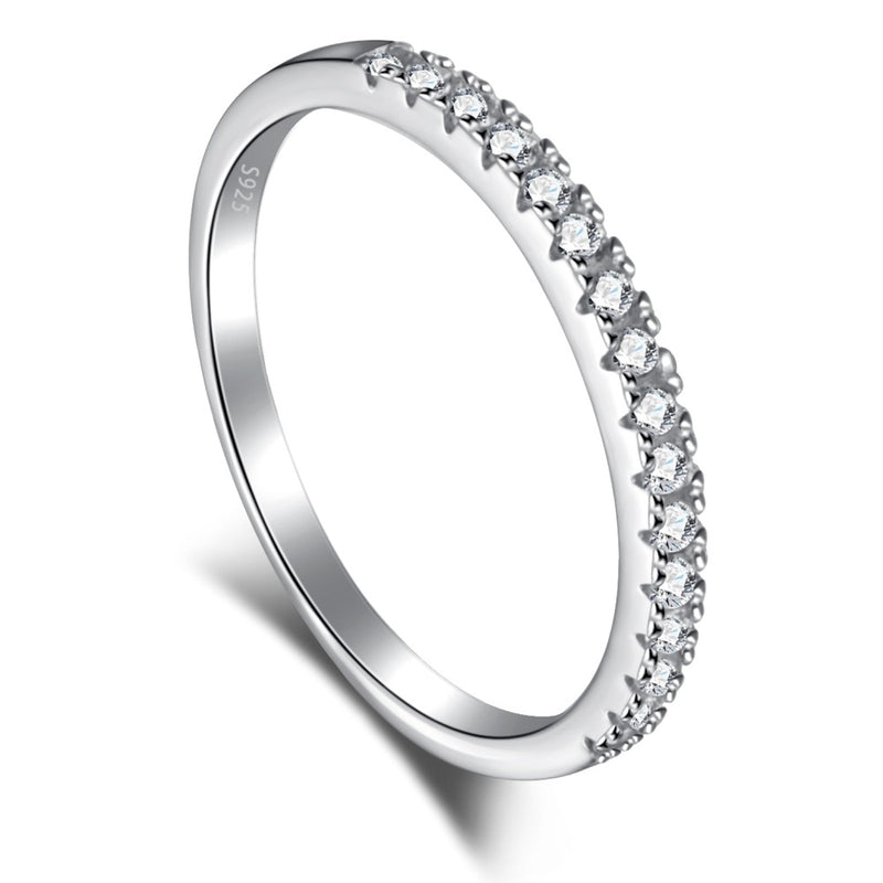 PLUSH ETERNITY BAND HALF PAVÈ