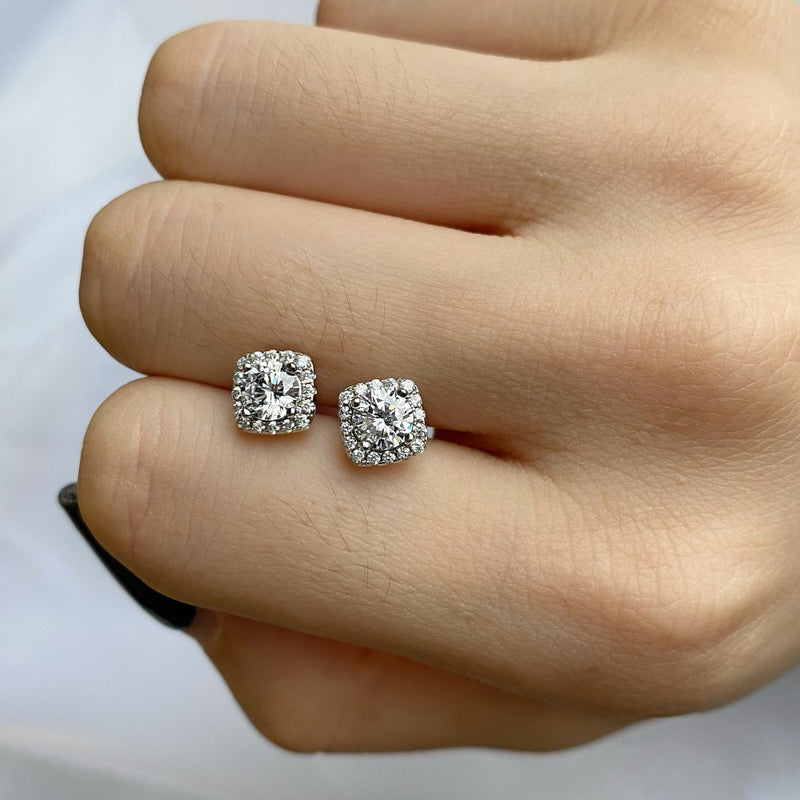 Cushion Cut London Earrings