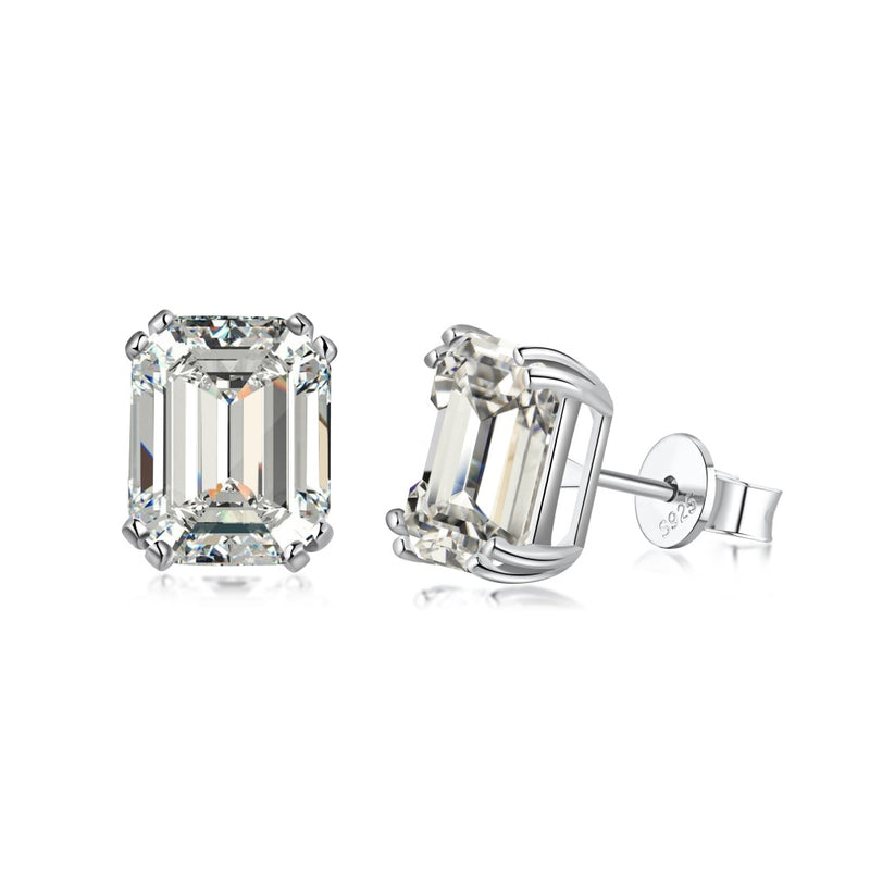 4ct Emerald Cut Kora Earrings