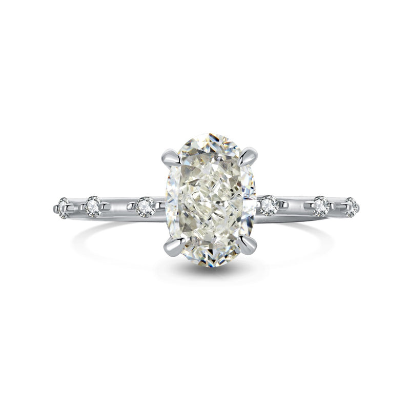 1.5 ct Clustered Oval Amy Ring