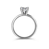 LAURA ROUND CUT THIN BAND ENGAGEMENT RING