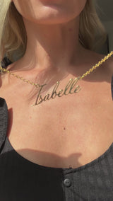 Personalised Vertical Name Necklace