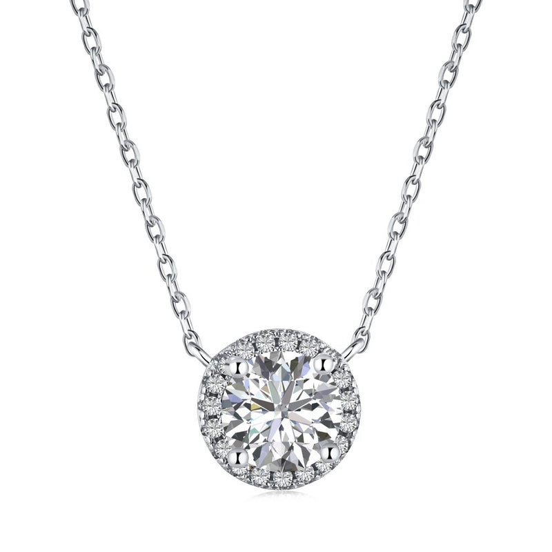 2 ct BRILLIANT DIAMOND SIMULATED NECKLACE